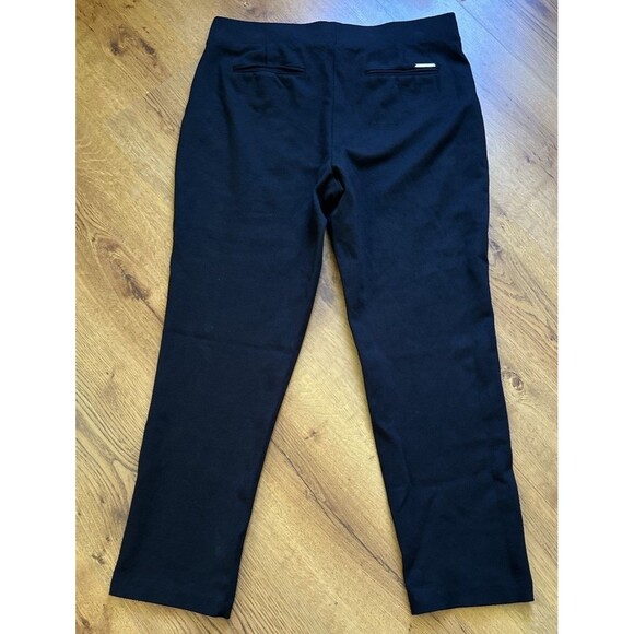 MICHAEL Michael Kors Black Pull‎ On Dress Pants, Stretch, Lg, Comfy & Business - Picture 5 of 15